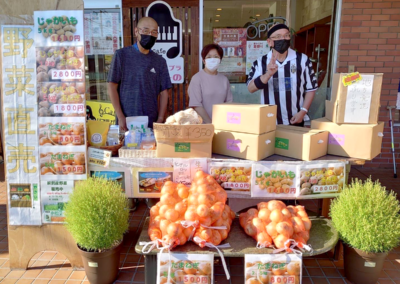 野菜の販売の様子