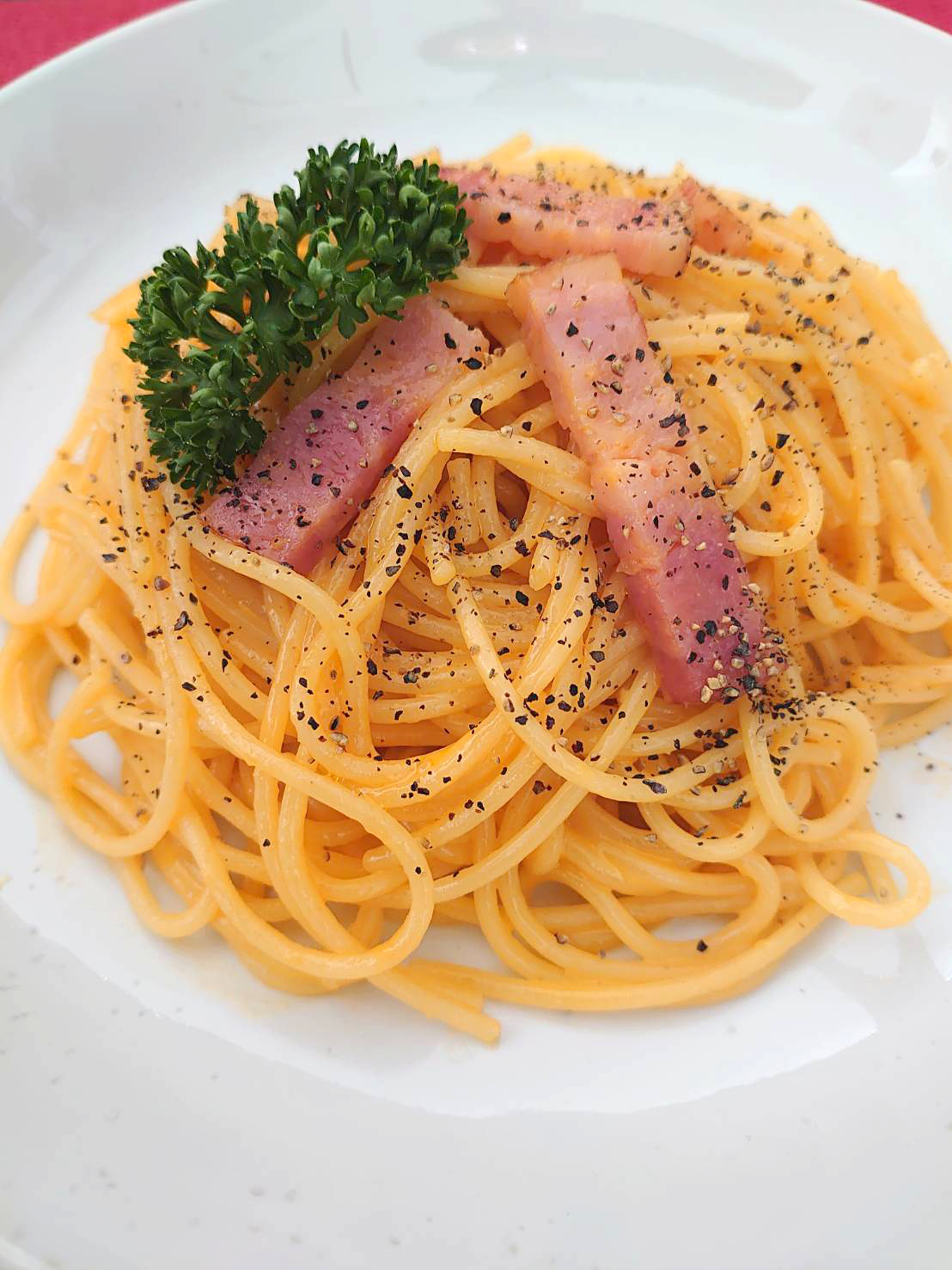 pasta_carbonara カルボナーラ|北見市民会館内のレストラン「コーヒー&お食事リブラぴあ〜の」