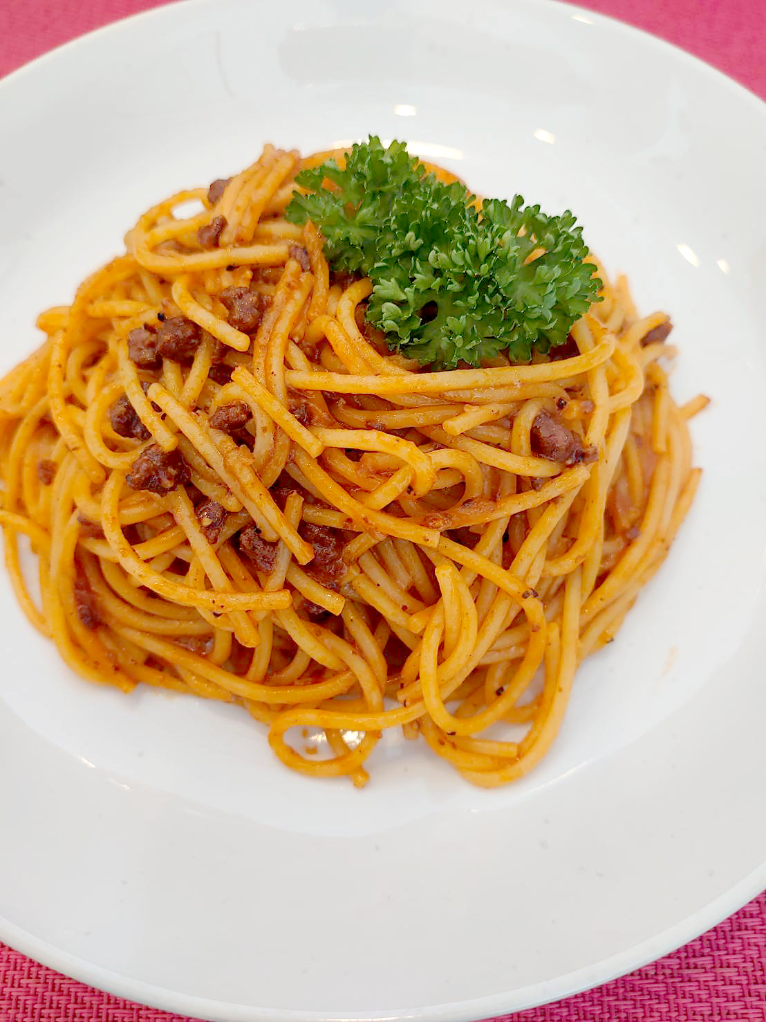 pasta_librameet リブラのミートソーススパゲティ|北見市民会館内のレストラン「コーヒー&お食事リブラぴあ〜の」