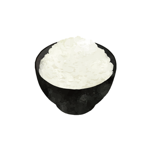 【カット】【イラスト】白いご飯490pixel